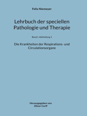 cover image of Die Krankheiten der Respirations- und Circulationsorgane